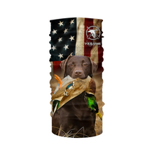 Load image into Gallery viewer, Best Duck Hunting Dogs chocolate Labrador Retriever American flag 3D All over printed Shirts FSD3865