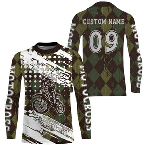 Personalized Motocross Jersey UPF30+ Kid&Adult Custom Dirt Bike Racing Shirt Off-road Motorcycle| NMS614