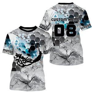 Personalized Motocross Jersey UPF30+ Adult&Kid MX Shirt Dirt Bike Riders Off-road Motorcycle Racing| NMS670