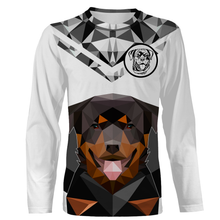 Load image into Gallery viewer, Rottweiler Dog 3D T-shirt Long Sleeve Hoodie| Unisex Novelty Cool Shirt Dog Lover Gift| JTSD231