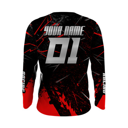 Custom Motocross Dad Jersey UPF30+ Like Father Like Daughter Red Dirt Bike Shirt MX Off-Road PDT485
