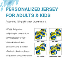 Load image into Gallery viewer, Custom Name Number Motocross Jersey UPF30+ Kids &amp; Adults Dirt Bike Motorcycle Off-road Racing Outfit NMS1035