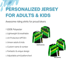 Load image into Gallery viewer, Motocross racing personalized jersey UFP30+ adult kid dirt bike off-road long sleeves 3d print NMS1083