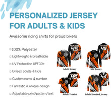 Load image into Gallery viewer, Extreme Motocross jersey custom UPF30+ men women kid No Guts No Glory dirt bike motorcycle shirt NMS996