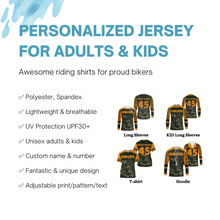 Load image into Gallery viewer, Personalized Enduro Jersey UPF30+ Terrain Motocross Adults &amp; Kid Extreme Dirt Bike Off-road Racing| NMS692
