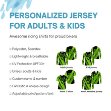 Load image into Gallery viewer, Dirt Bike Motocross Jersey Personalized UPF30+ MX Racing Off-road Adult&amp;Kid Motorcycle Rider Shirt| NMS763