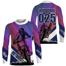 Load image into Gallery viewer, Custom Motocross Kid Men Women Jersey UPF30+ Pink Dirt Bike Racing Shirt MX Off-Road Long Sleeve PDT377