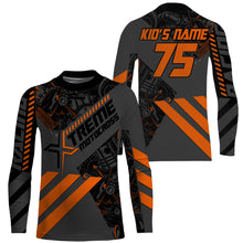 Load image into Gallery viewer, Orange custom motocross jersey UPF30+ adult&amp;kid Xtreme dirt bike off-road MX motorcycle| NMS854
