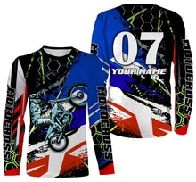 Load image into Gallery viewer, Motocross Racing Personalized Jersey Adult Kid Long Sleeves, Dirt Bike Motorcycle Off-road Riders| NMS325