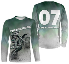 Load image into Gallery viewer, Motocross Personalized Long Sleeves Hoodie T-shirt, All Over Printed Motorcycle Off-road Dirt Racing| NMS301