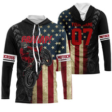 Load image into Gallery viewer, American Motocross Jersey Personalized UPF30+ Brap Dirt Bike Riding Shirt Off-road Motorcycle Riders| NMS531