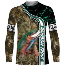 Load image into Gallery viewer, Rainbow trout fishing custom name with ChipteeAmz&#39;s art UV protection shirts AT022