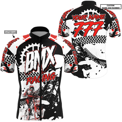 BMX Custom Cycling Jersey Mens Long&Short Sleeve Bicycle Motocross Racing Bike Sprocket Extreme Sport| NMS794