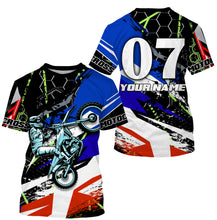 Load image into Gallery viewer, Motocross Racing Personalized Jersey Adult Kid Long Sleeves, Dirt Bike Motorcycle Off-road Riders| NMS325