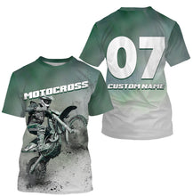 Load image into Gallery viewer, Motocross Personalized Long Sleeves Hoodie T-shirt, All Over Printed Motorcycle Off-road Dirt Racing| NMS301