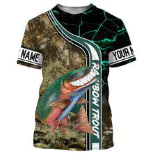 Load image into Gallery viewer, Rainbow trout fishing custom name with ChipteeAmz&#39;s art UV protection shirts AT022