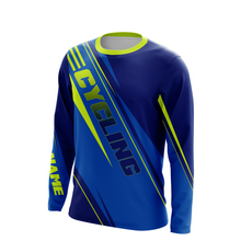 Load image into Gallery viewer, Cycling Long Sleeves Jersey, Road Bike All Over Print Shirt, Custom Bicycle Rider Jersey UV Protection| JTS482