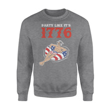 Load image into Gallery viewer, Women's USA Patriotic party like it's 1776 - Standard Crew Neck Sweatshirt