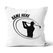 Load image into Gallery viewer, Black And White Custom Golf Pillow Personalized Golf Gifts For Golfer LDT1219