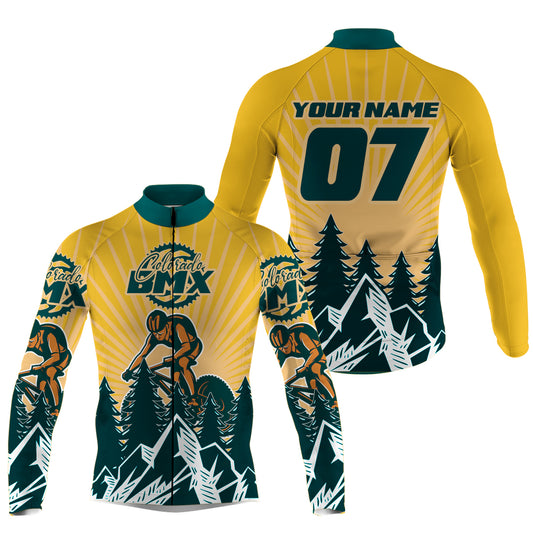 CO Colorado BMX Men Women Cycling Jersey Custom Number Cyclist Bicycle Shirt Cross Country Biking| NMS800