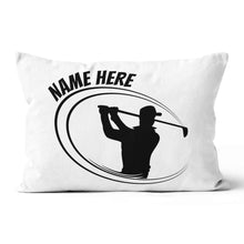 Load image into Gallery viewer, Black And White Custom Golf Pillow Personalized Golf Gifts For Golfer LDT1219