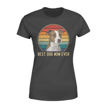 Load image into Gallery viewer, Custom photo best dog mom ever vintage personalized gift women's t-shirt