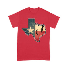 Load image into Gallery viewer, Texas fishing t shirt with Texas flag for fisherman Texas fishing forum A234