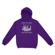 Load image into Gallery viewer, Easily Distracted By Dogs And Horses D06 NQS3122 Hoodie