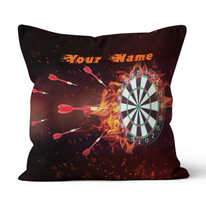 Fire Burning Dartboard Custom Pillow Personalized Darts Gifts For Player LDT1119