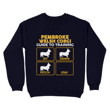Load image into Gallery viewer, Pembroke Welsh Corgi Standard Sweatshirt | Funny Guide to Training dog - FSD2409D08
