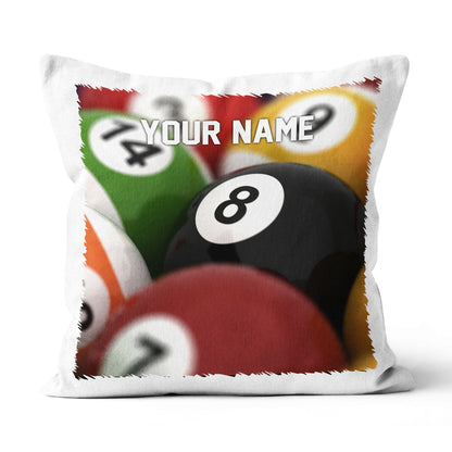 Personalized Billiard 8 Ball Pillow Custom Pillow Gifts For Pool Players VHM0843