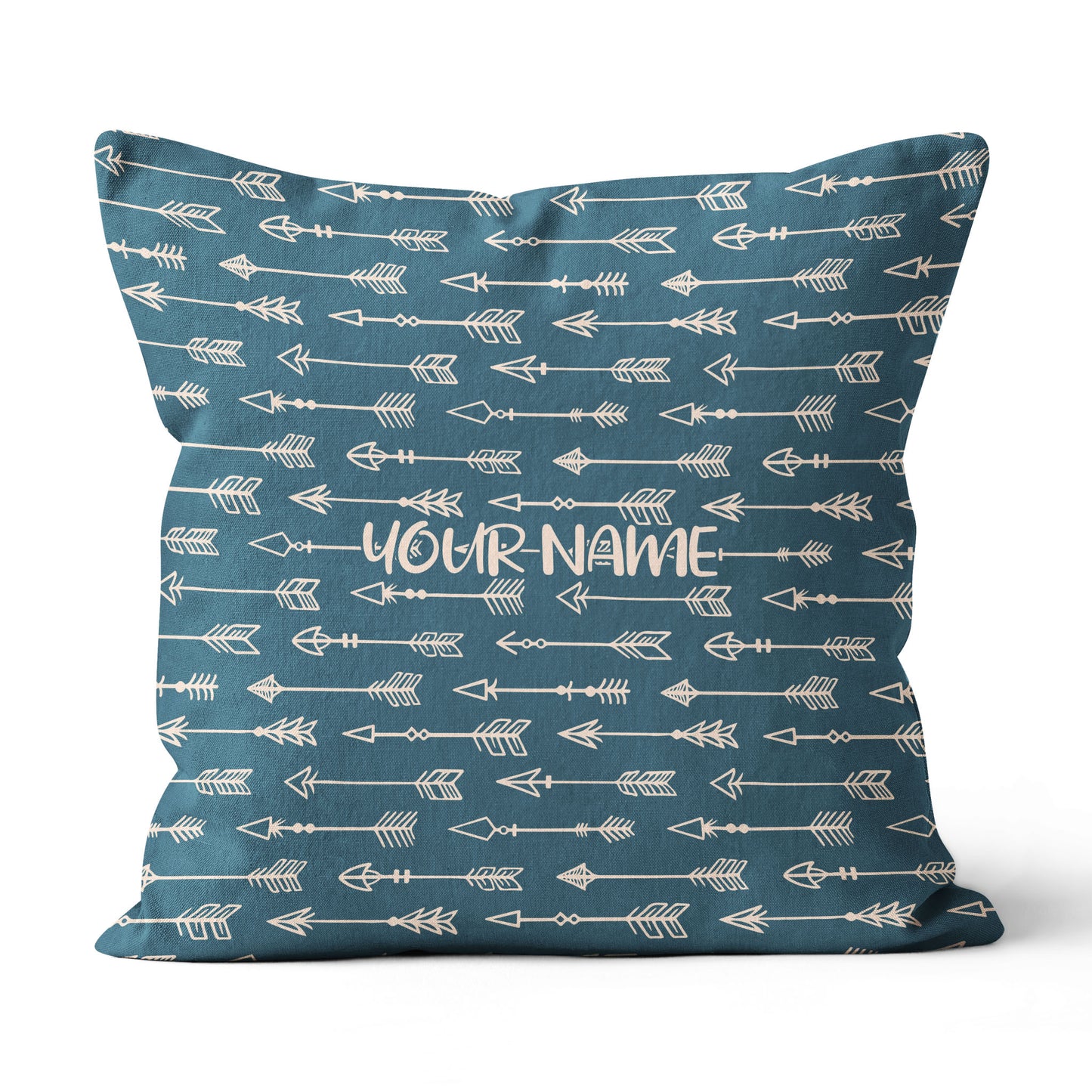 Personalized Blue Arrow Archery Pillow Custom Throw Pillow Archery Gifts VHM0836