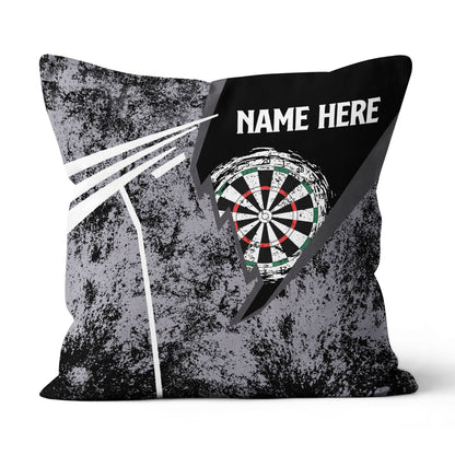 Grunge Retro Custom Darts Pillow Personalized Dart Gifts For Dart Player LDT1182