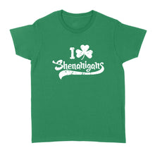 Load image into Gallery viewer, Clover Shenanigans Funny Irish Clover St Saint Patricks Day - Standard Women's T-shirt