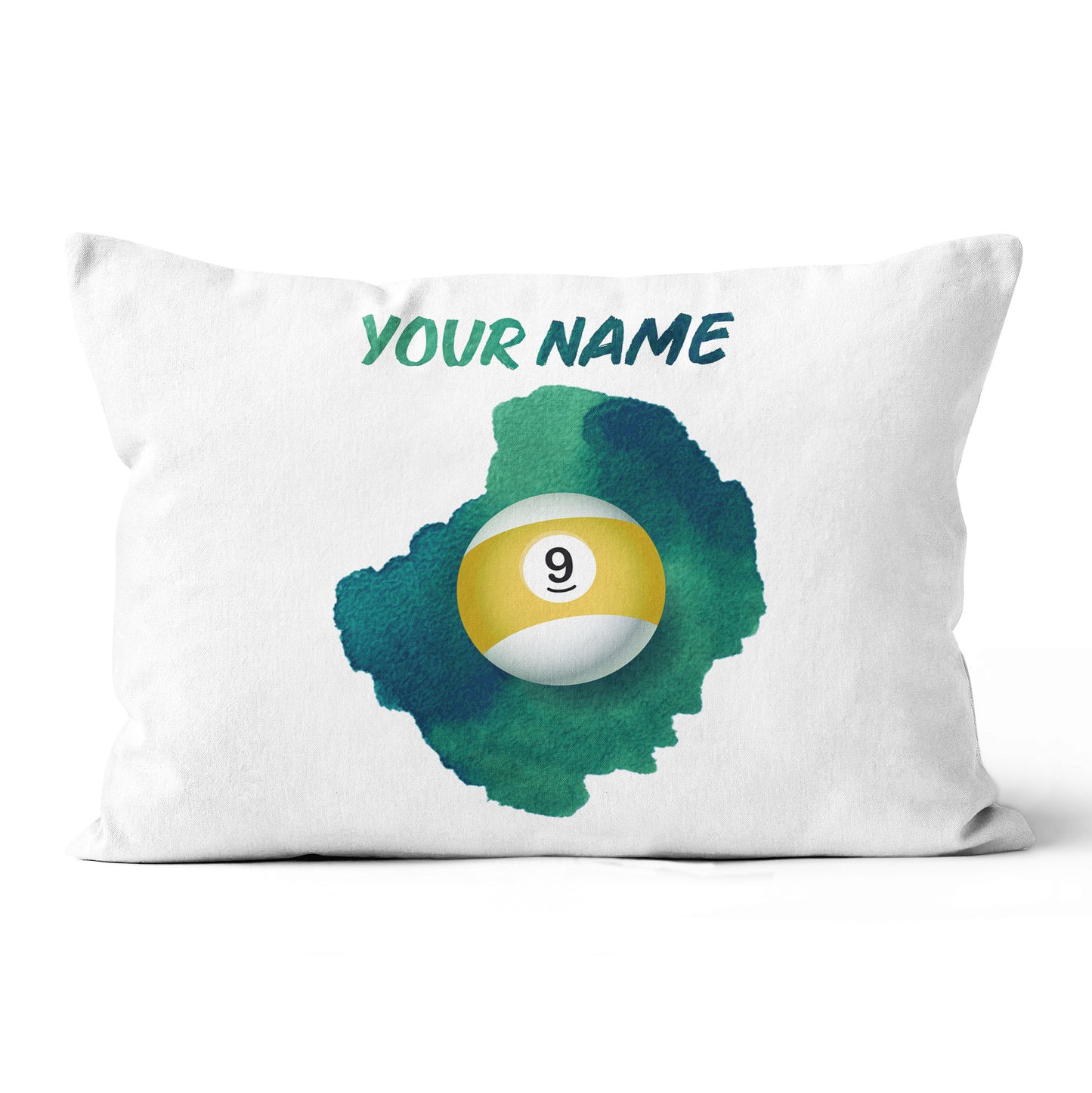 Custom Painted 9 Ball Pool Billiard Throw Pillow Best Adjustable Pillows TDM0771