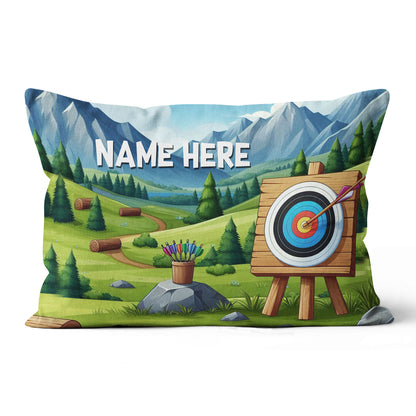 Funny Cartoon Archery Throw Pillow Personalized Archery Decorative Gifts TDM0838