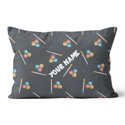 Personalized Billiard Pattern Full Printing Throw Pillow, Billiard Gifts TDM0808