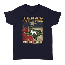Load image into Gallery viewer, Texas deer hunting personalized gift custom name - Standard Women's T-shirt