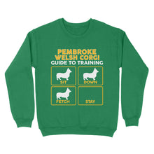 Load image into Gallery viewer, Pembroke Welsh Corgi Standard Sweatshirt | Funny Guide to Training dog - FSD2409D08