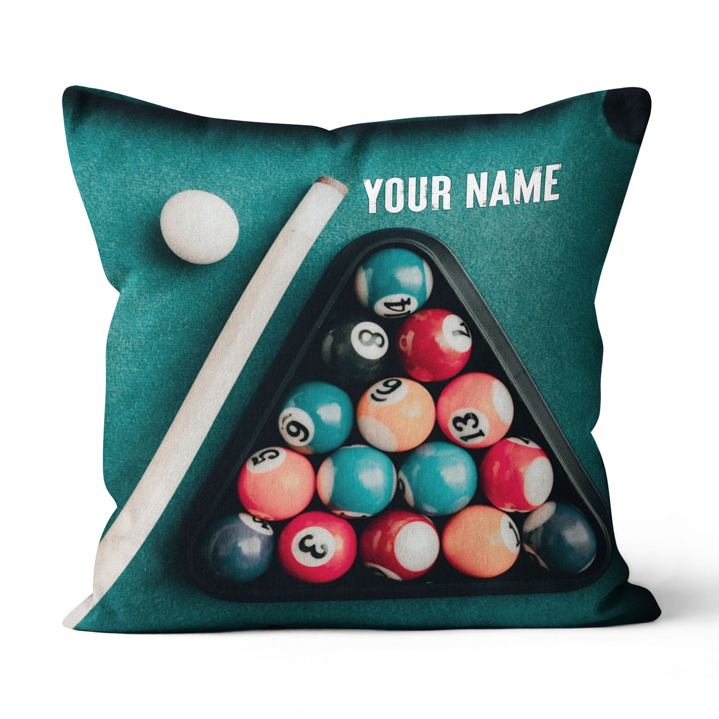 Personalized Billiard Balls Pillow Custom Throw Pillow Top Billiard Gift VHM0888