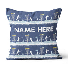Load image into Gallery viewer, Disc Golf Winter Blue Custom Throw Pillow Personalized Disc Golf Gifts LDT1196