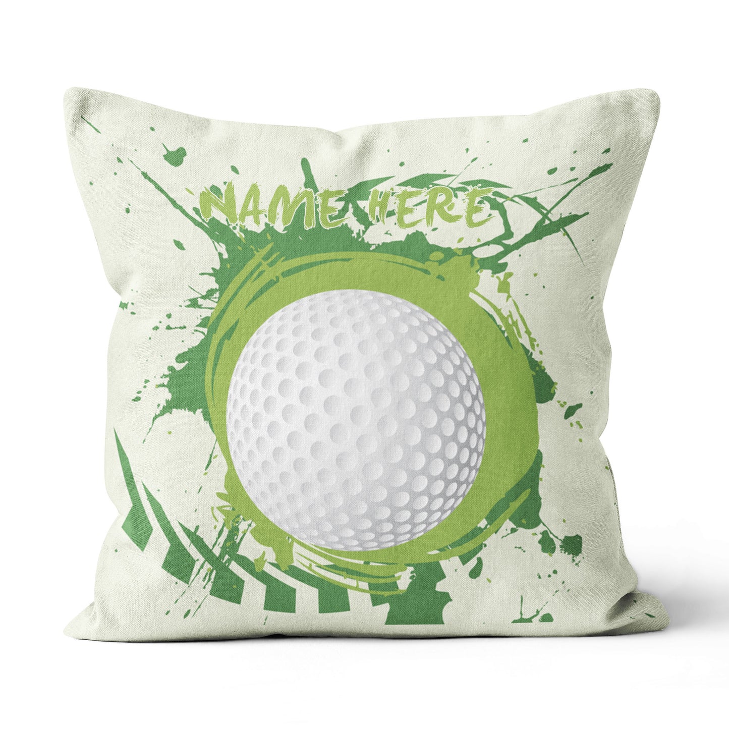 Colorful Green Splash Golf Ball Custom Pillow Personalized Golf Gifts LDT1205