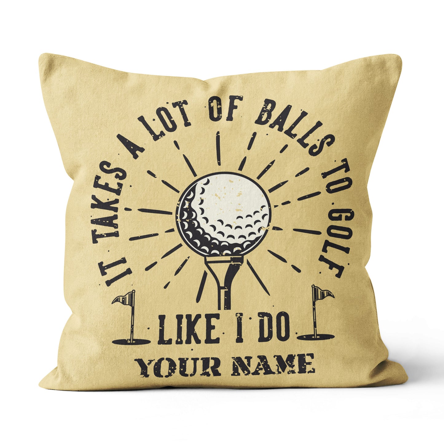 It Takes A Lot Of Balls Retro Custom Golf Pillow Personalized Golf Gifts LDT1118